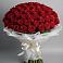 Букет 101 Красная роза Блэк Мэджик в Малиновке