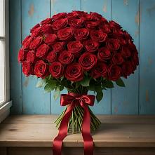 Букет Красные розы Блэк Меджик в Малиновке