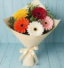 Букет цветов из:  Герберы в Малиновке