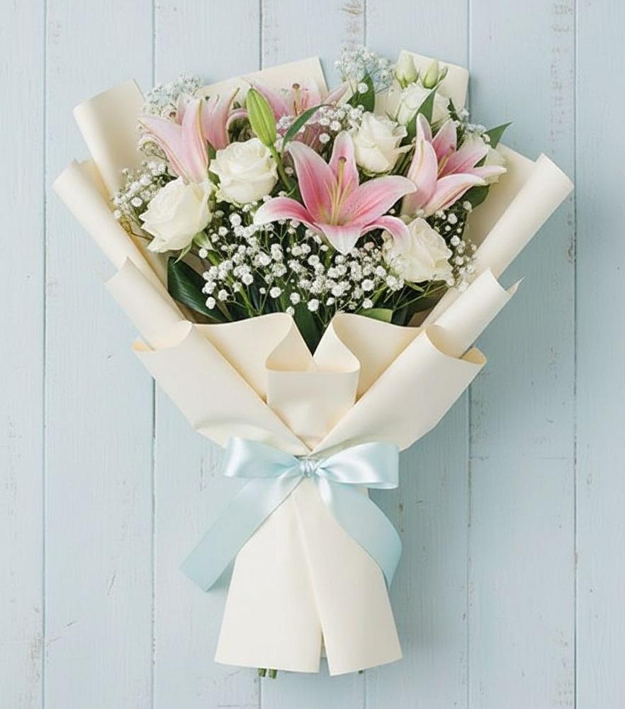 Букет цветов из: Лилии в Малиновке