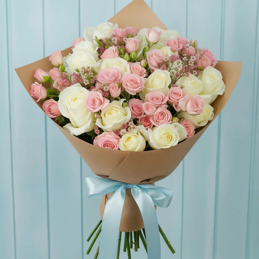 Букет цветов из: Розы в Малиновке