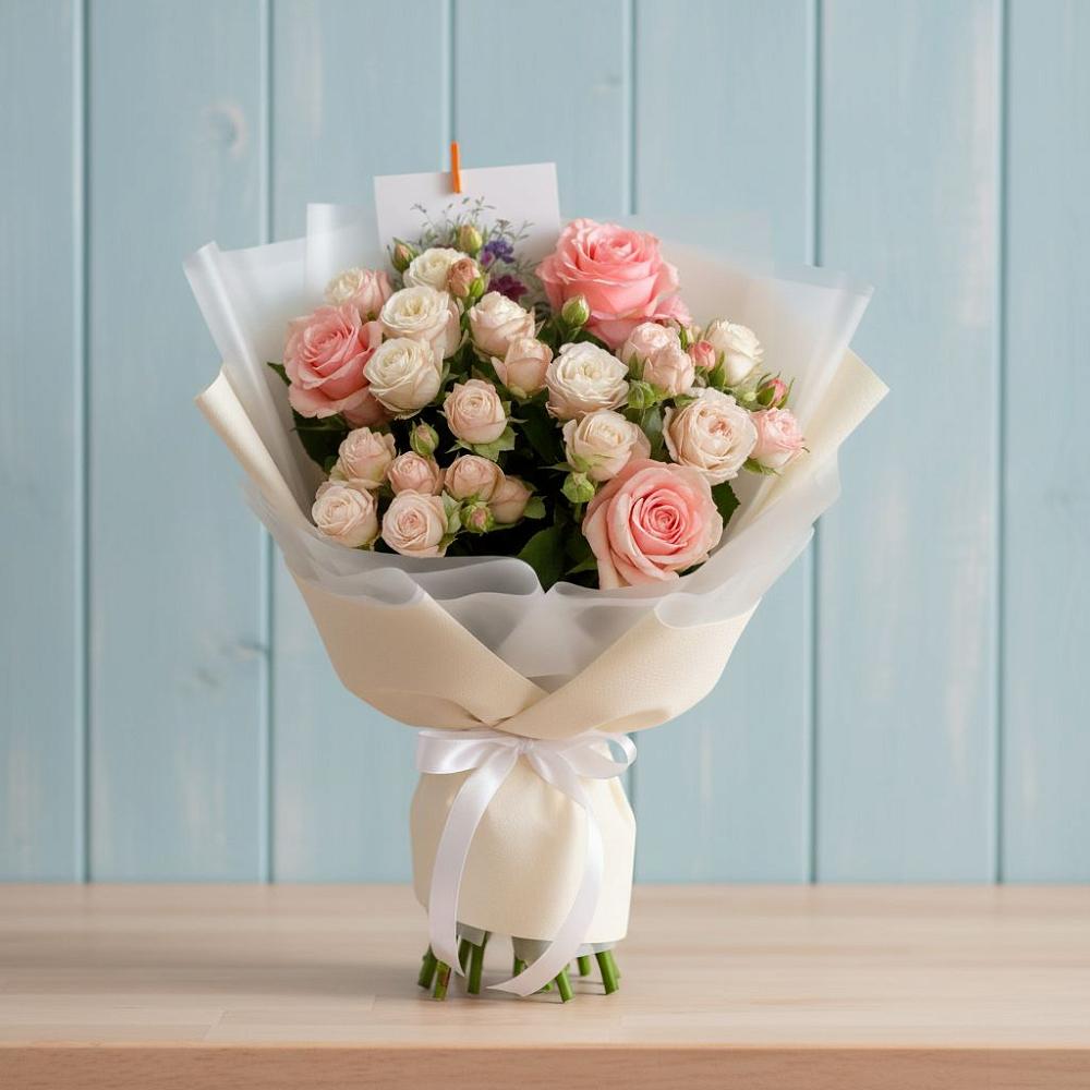 Букет цветов из: Розы в Малиновке