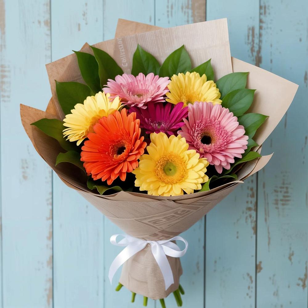 Букет цветов из: Герберы в Малиновке