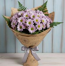 Букет цветов из:  Хризантемы #REPLACE_PRED# Малиновке