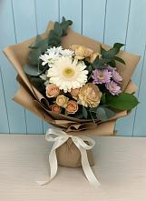 Букет цветов из:  Герберы и Хризантемы в Малиновке