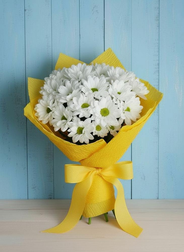 Букет цветов из: Хризантемы в Малиновке