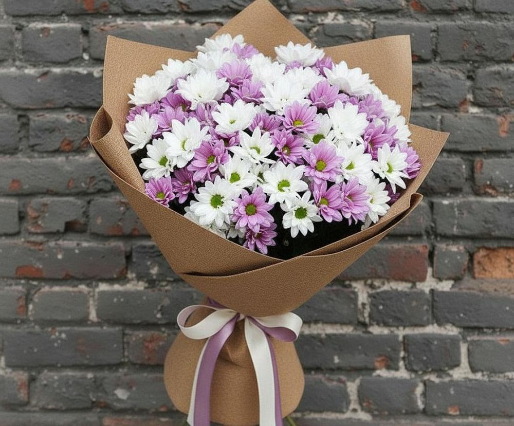 Букет цветов из: Хризантемы в Малиновке