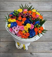 Букет цветов из:  Розы и Хризантемы в Малиновке