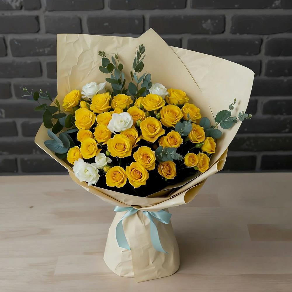 Букет цветов из: Розы в Малиновке