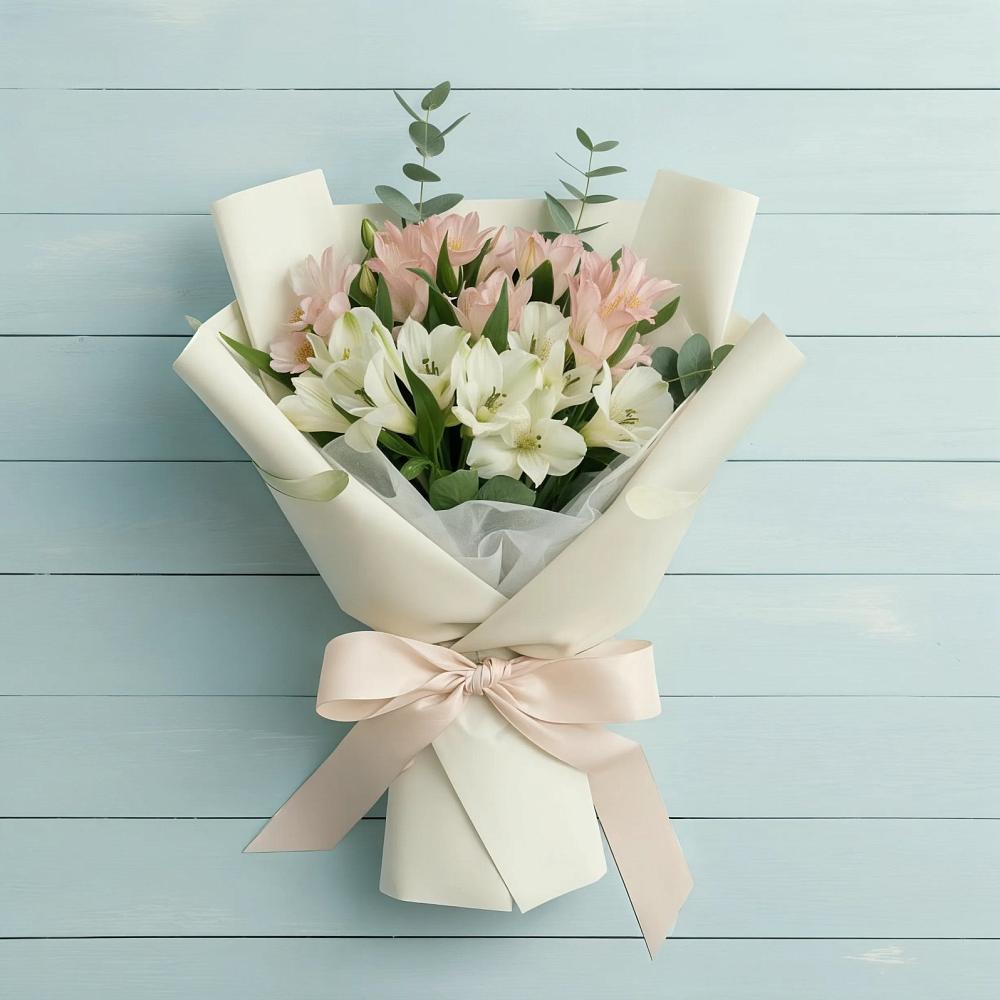 Букет цветов из: Альстромерии в Малиновке