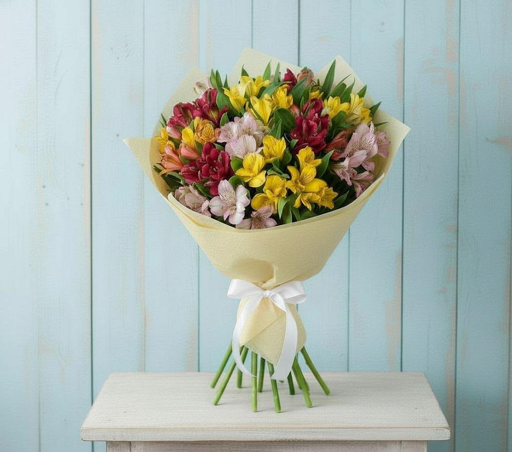 Букет цветов из: Альстромерии в Малиновке