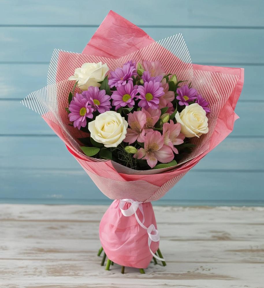 Букет цветов из: Герберы в Малиновке