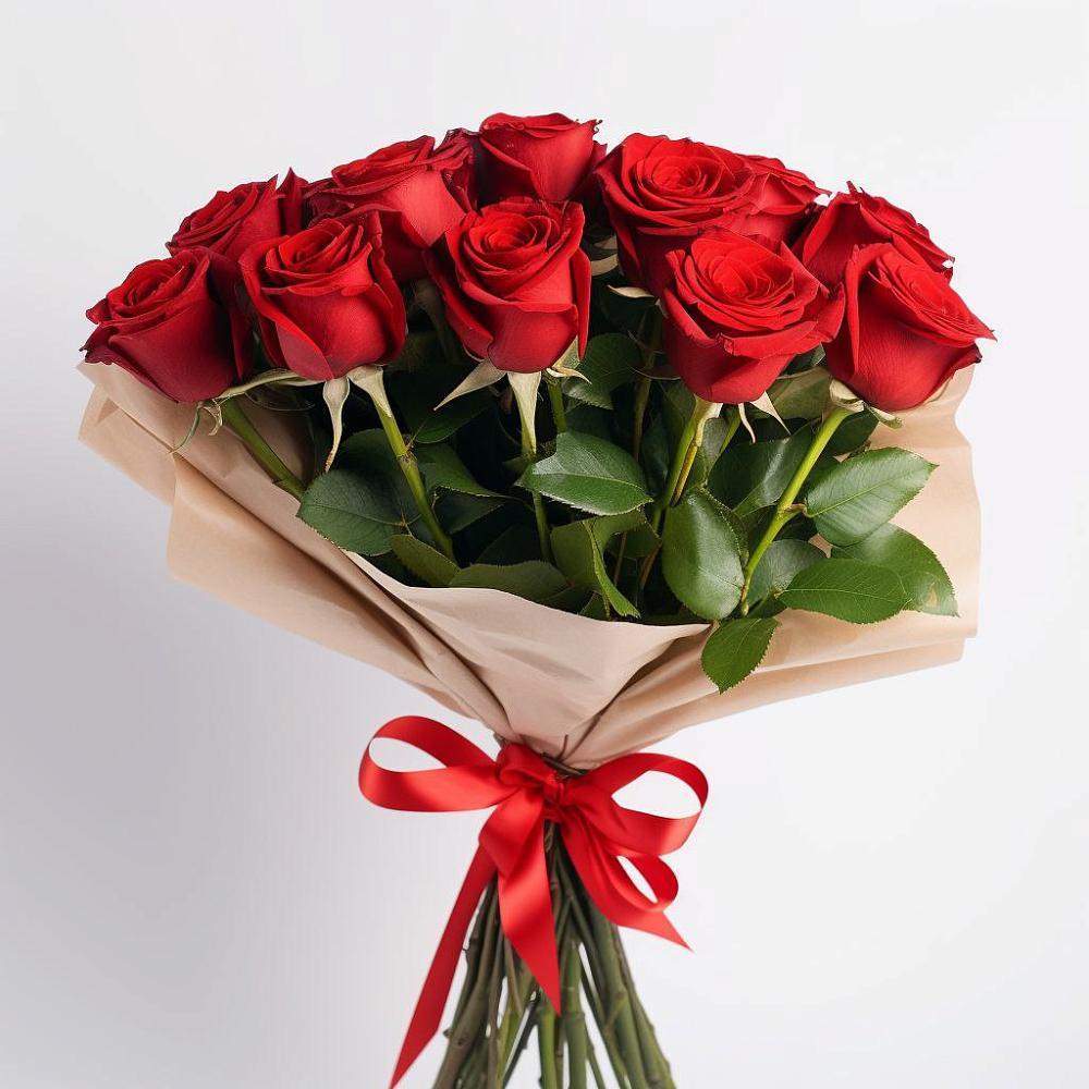 Букет 11 Красных роз Эдлесс Лав в Малиновке