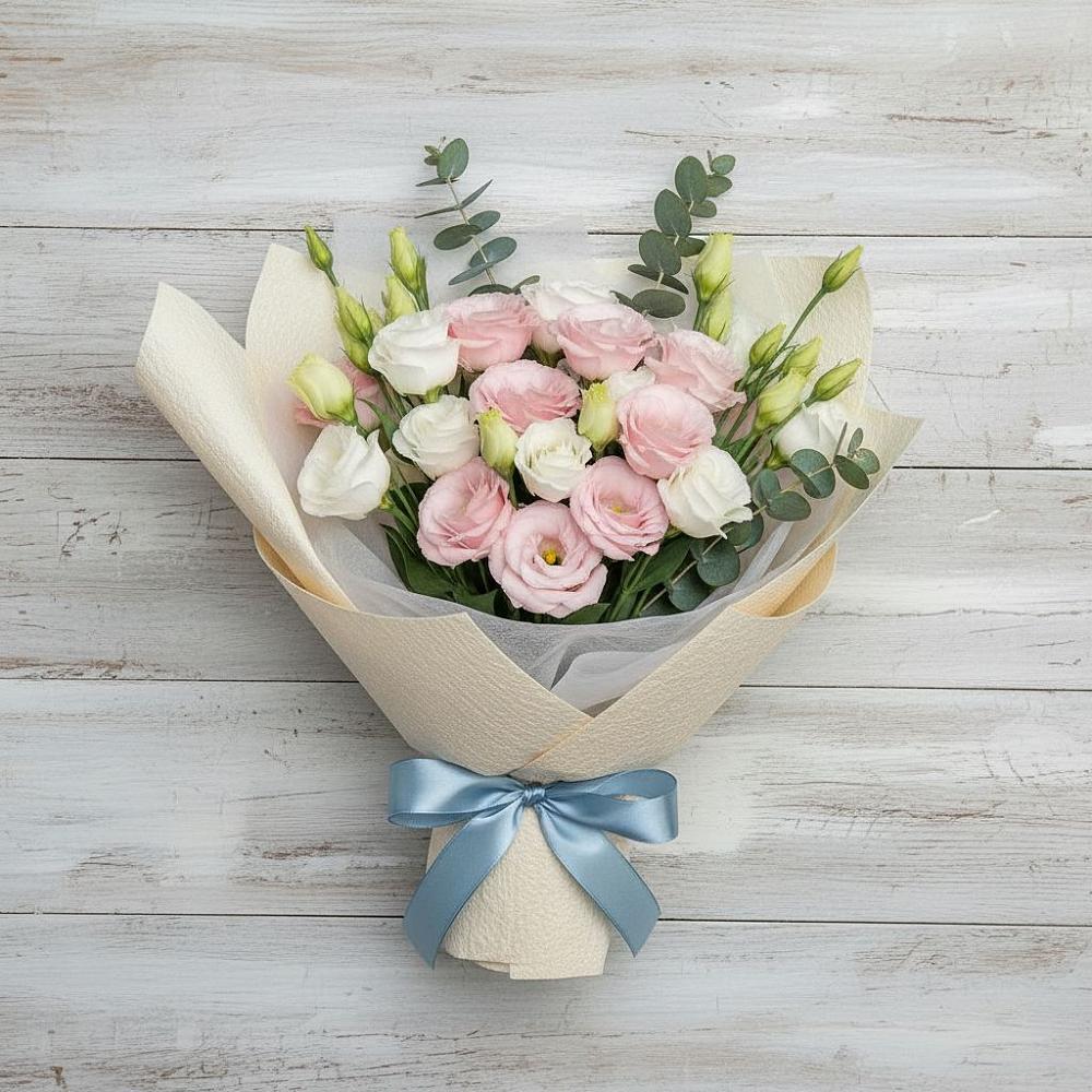 Букет цветов из: Лизиантусы в Малиновке